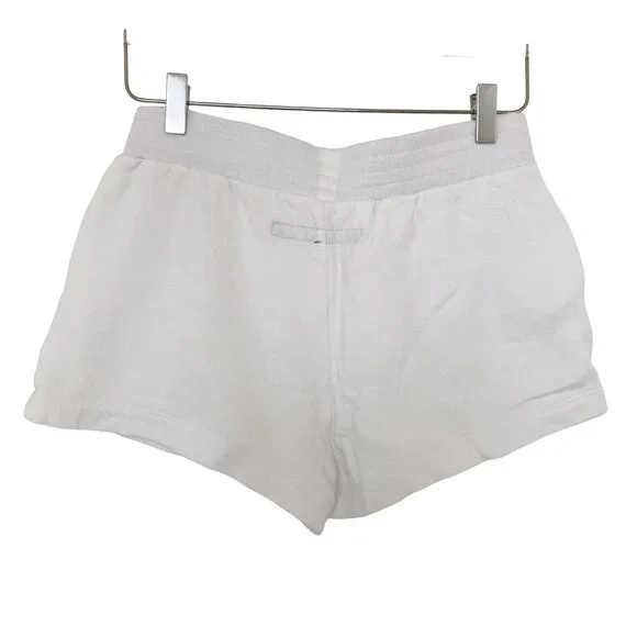 Enza Costa White French Terry Shorts - Picture 3 of 5